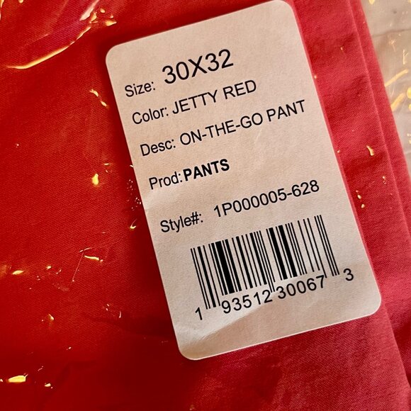 Vineyard Vines On-The-Go Pants – Jetty Red – Men’s 30x32 Chino (NWT) - Picture 5 of 5